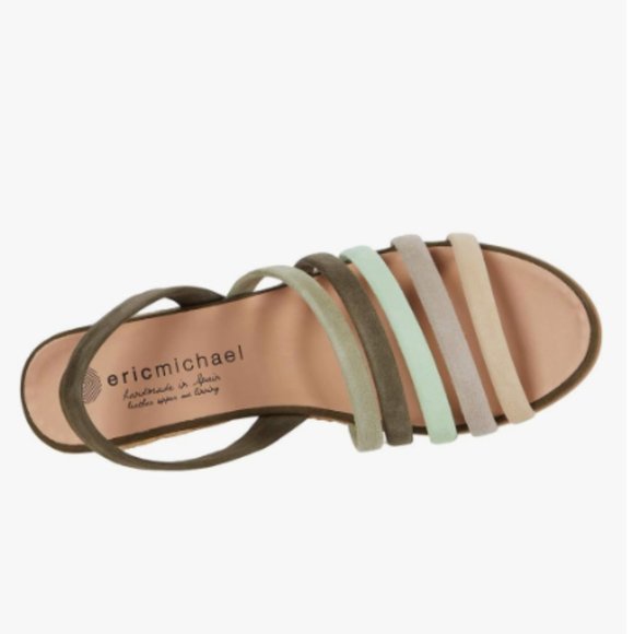 New! Eric Michael Elva Sandals Women's Size 37 US 6.5-7 - Picture 2 of 16